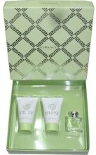 Духи, Парфюмерия, косметика Versace Versense - Набор (edt 5 + b/l 25 + sh/g 25) (тестер)