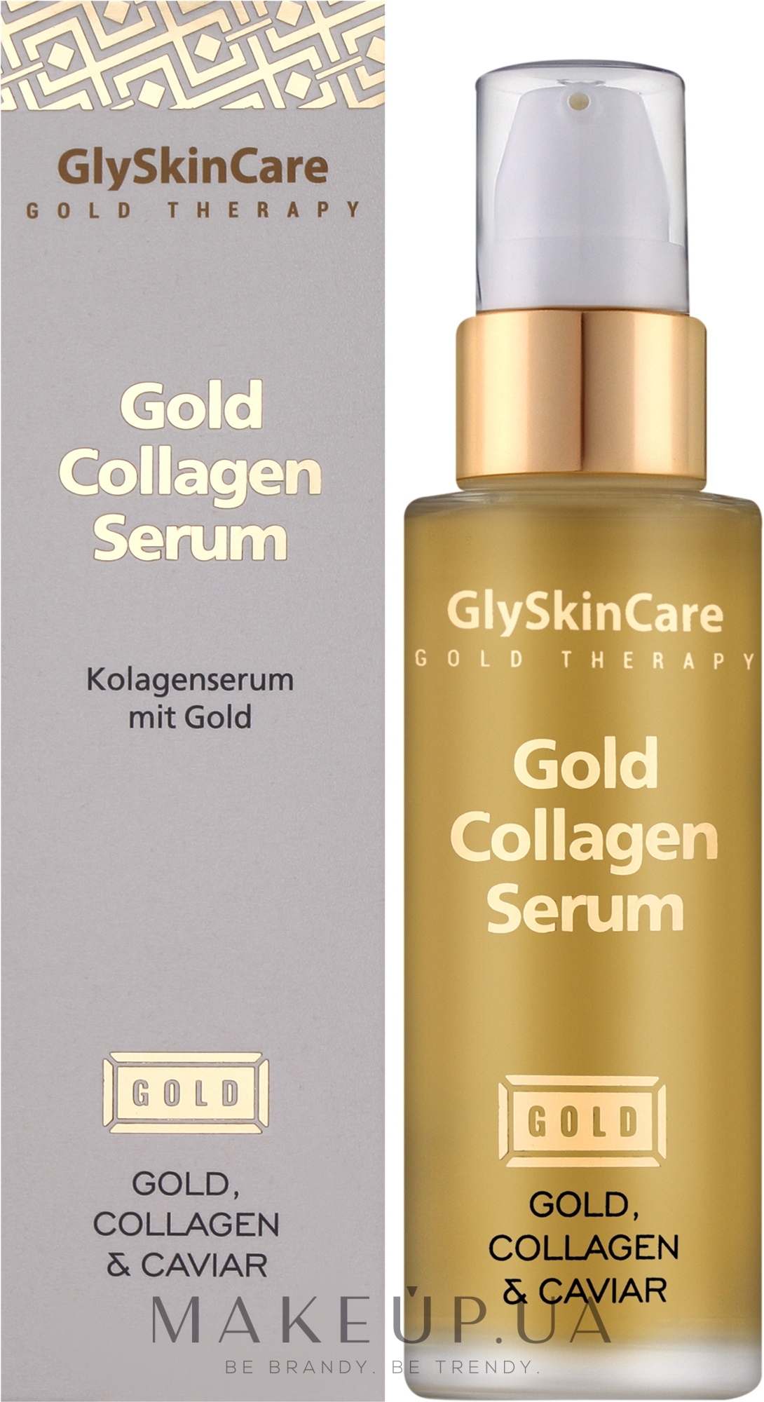 Колагенова сироватка для обличчя із золотом - GlySkinCare Gold Collagen Serum — фото 50ml