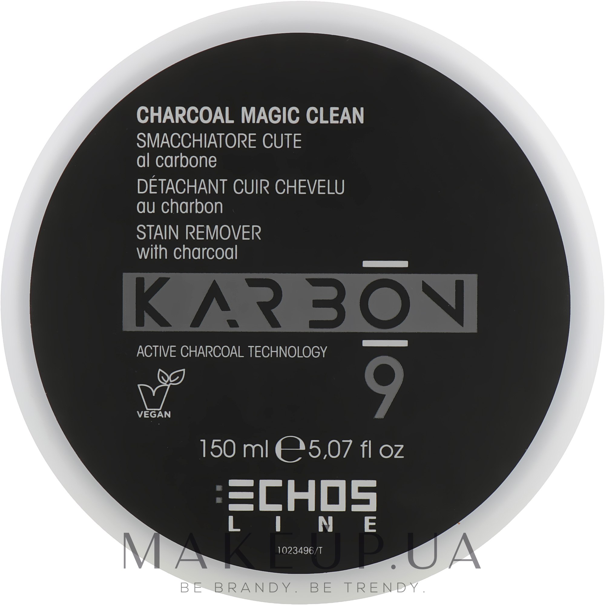 Крем для удаления краски с кожи головы с активированным углем - Echosline Karbon 9 Charcoal Magic Clean — фото 150ml