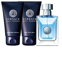 Парфумерія, косметика Versace Versace pour Homme - Набір (edt 50 + a/sh 50 + sh/gel 50)