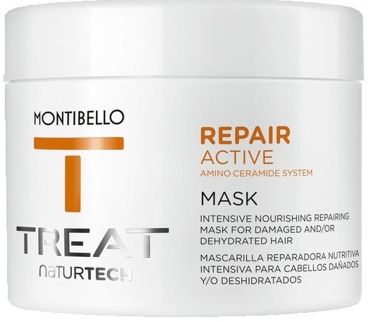 Интенсивная питательная, восстанавливающая маска для поврежденных волос - Montibello Treat NaturTech Repair Active Mask — фото N1