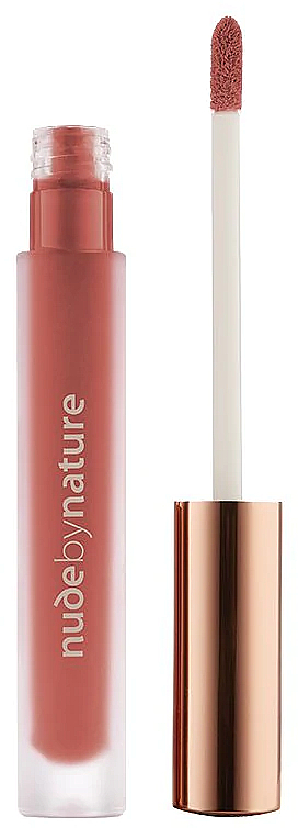 Рідка губна помада - Nude by Nature Satin Liquid Lipstick — фото N1