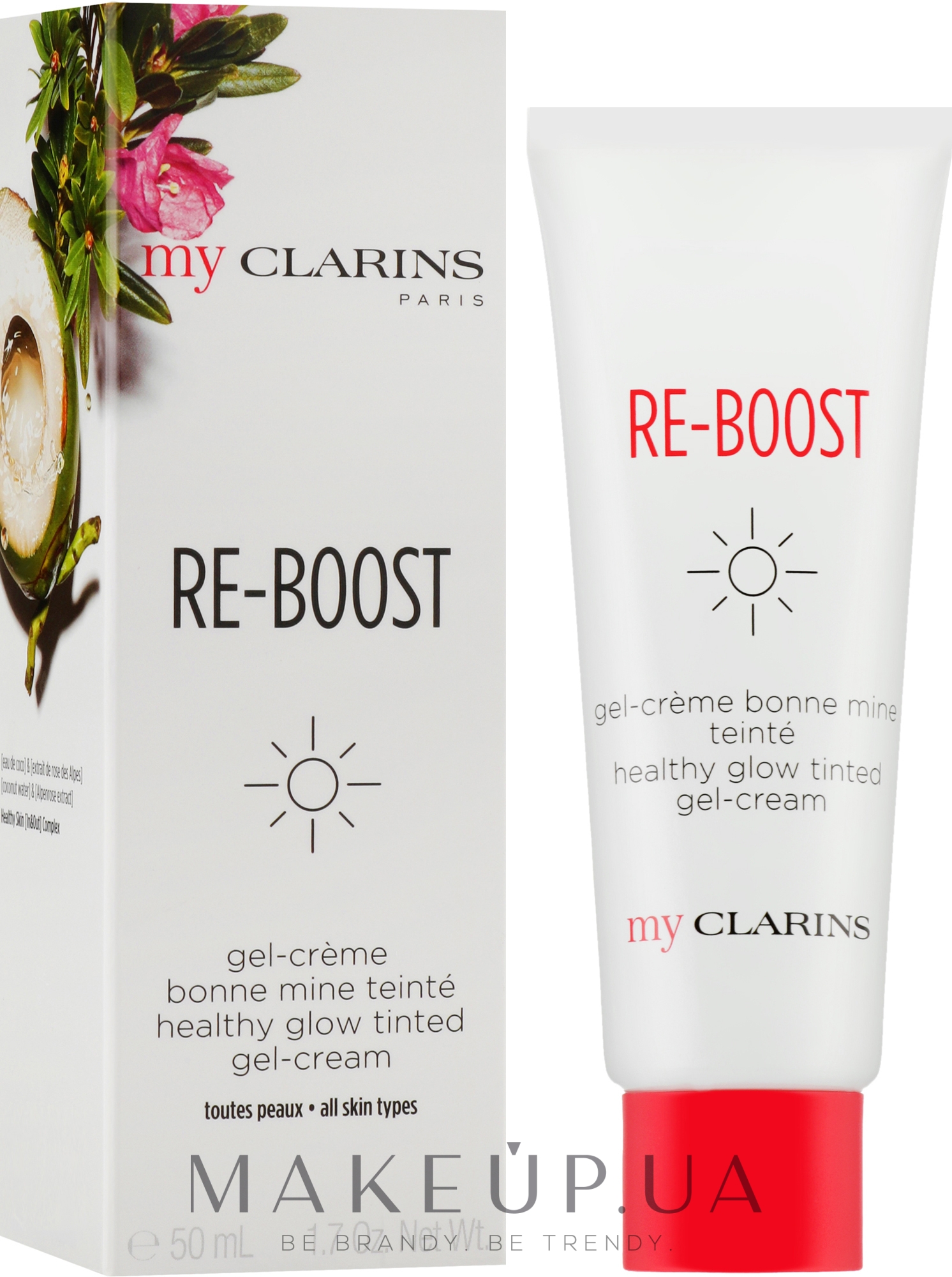 Крем-гель для лица - Clarins Re-Boost Healthy Glow Tinted Gel-Cream — фото 50ml