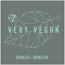 Бронзер для лица - W7 Very Vegan Matte Bronzer — фото N2