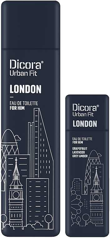 Dicora Urban Fit London - Набор (edt/100 ml + edt/30 ml) — фото N2