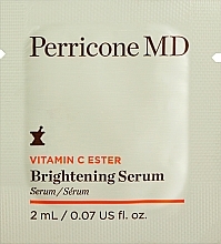 Парфумерія, косметика Освітлювальна сироватка для обличчя - Perricone MD Vitamin C Ester Brightening Serum (пробник)