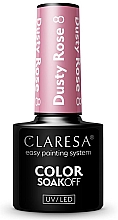 Гель-лак для ногтей - Claresa Dusty Rose Soak Off UV/LED Color — фото N1