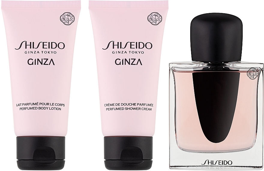 Shiseido Ginza - Набор (edp/50ml + b/lot/50ml + sh/cr/50ml) — фото N2