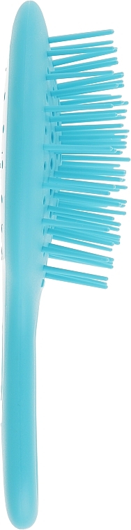 ПОДАРОК! Расческа для волос, голубая - Janeke Superbrush Mini Silicon Line — фото N2