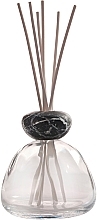 Аромадифузор без наповнювача, 400 мл, чорна кришка - Millefiori Milano Marble Glass Clear Diffuser Black Cap — фото N1