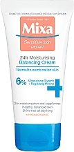 Зволожуючий крем для нормальної та комбінованої шкіри обличчя - Mixa Sensitive Skin Expert 24 HR Moisturising Cream — фото N1