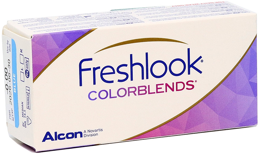 Цветные контактные линзы, 2шт, grey - Alcon FreshLook Colorblends — фото N1