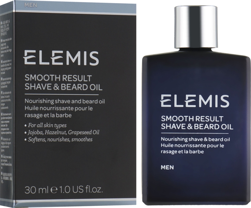 Масло для бритья - Elemis Men Smooth Result Shave & Beard Oil — фото N1