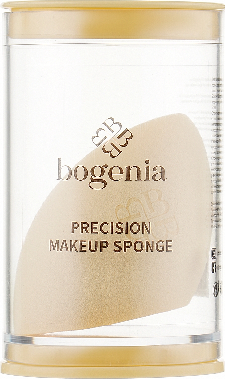 Спонж для макияжа в форме капли, желтый, BG321 - Bogenia  — фото N1