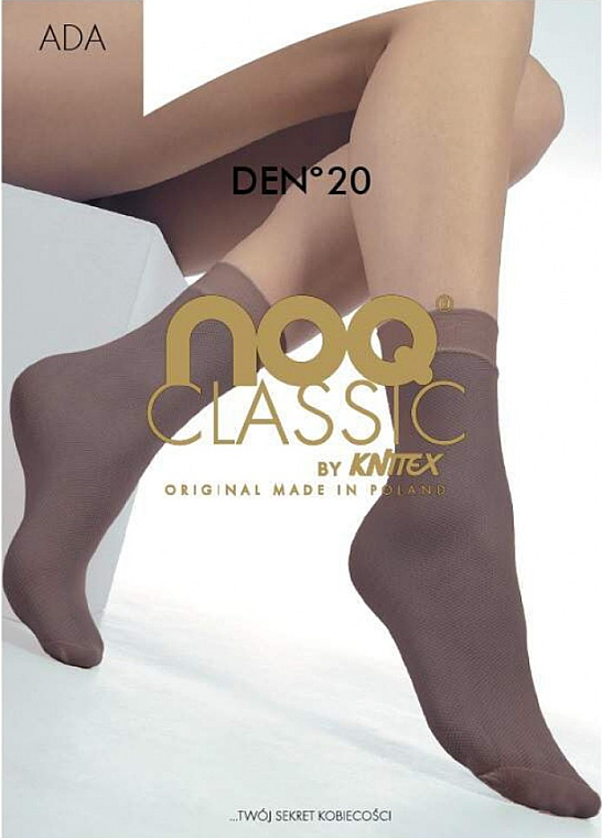Носки для женщин "Ada" 20 Den, beige - Knittex — фото N1