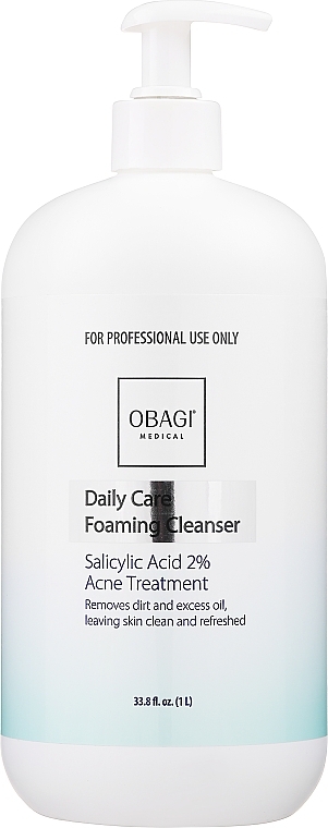 Очищающее средство для лица - Obagi Medical CLENZIderm M.D. Daily Care Foaming Cleanser Salicylic Acid 2% — фото N2