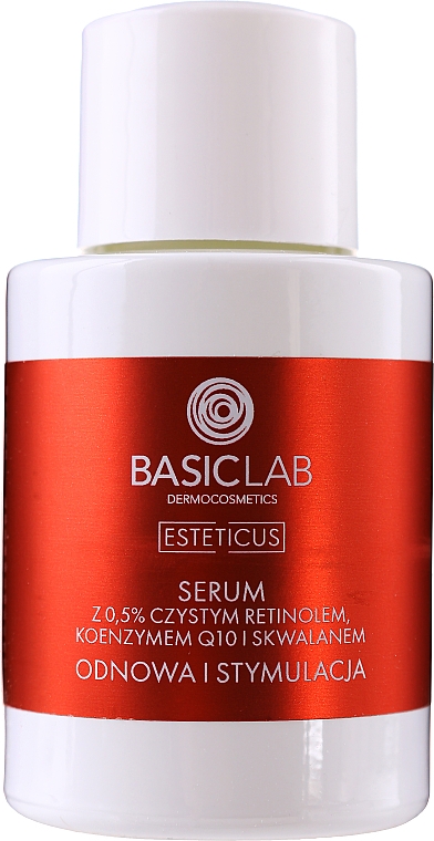 Ночная сыворотка для лица - BasicLab Dermocosmetics Esteticus Serum Retinol 0,5% — фото N2