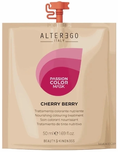 Тонирующая маска для волос, 50 мл - Alter Ego Passion Color Mask — фото Cherry Berry