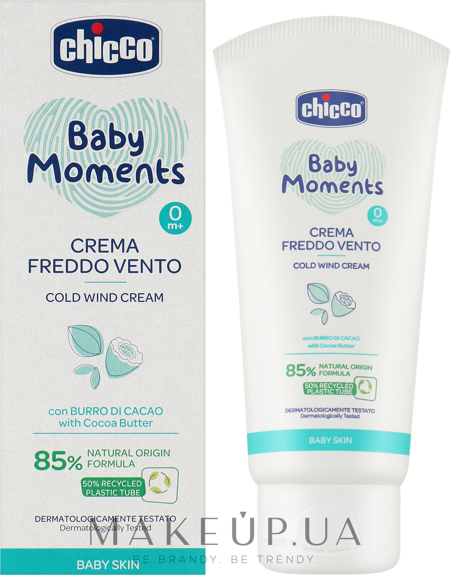 Крем від обвітрювання - Chicco Baby Moments Cold Wind Cream Cocoa Butter — фото 50ml