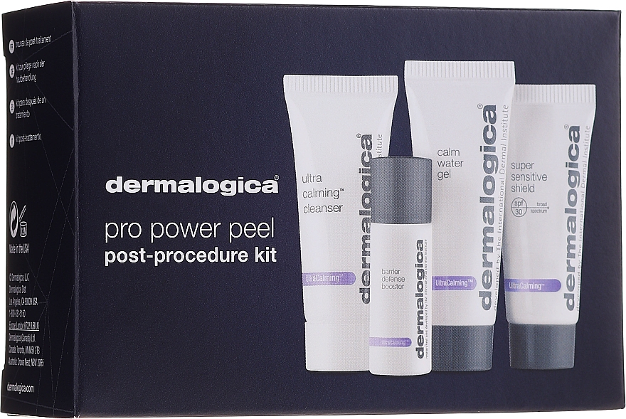 Набір для чутливої шкіри - Dermalogica UltraCalming Skin Kit (gel/50ml + essence/50ml + gel/10ml + ser/10ml) — фото N1