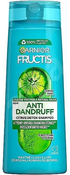 Шампунь для волос цитрусовый против перхоти - Garnier Fructis Antidandruff Citrus Detox Shampoo — фото N1