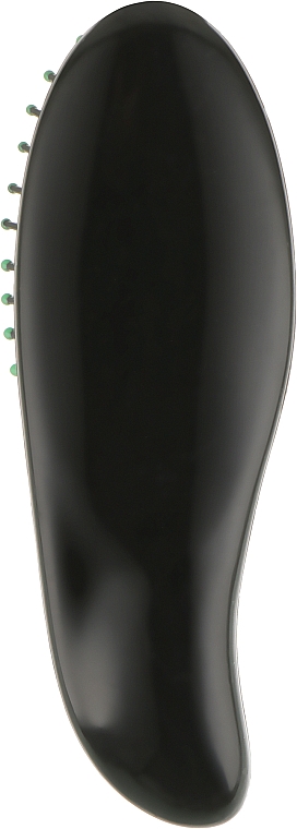 Щетка для волос в виде капельки с пластиковыми шпильками, 499726, зеленая - Inter-Vion — фото N2
