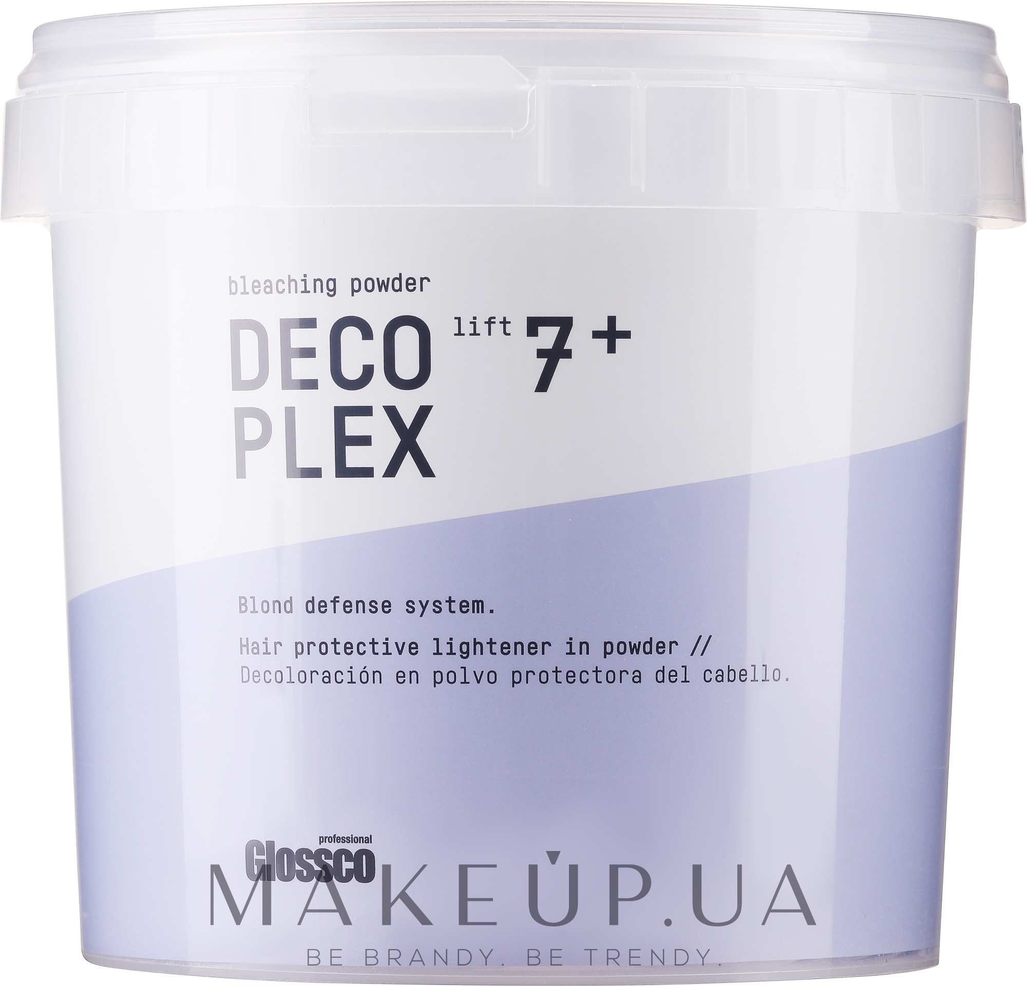 Осветляющая пудра для волос - Glossco Color DecoPlex Light 7+ Blond Defense System — фото 1000g