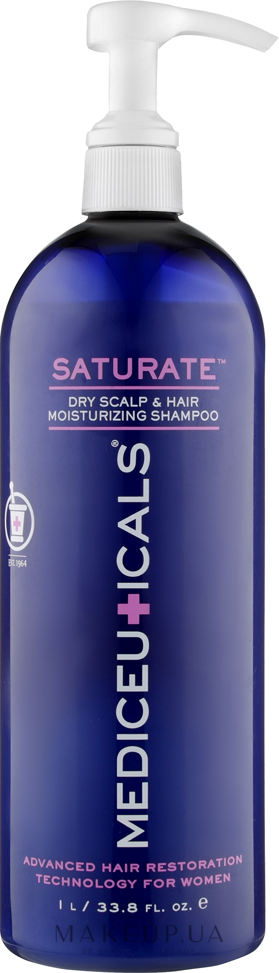 Шампунь для женщин против выпадения и истончения сухих волос - Mediceuticals Advanced Hair Restoration Technology Women Saturate — фото 1000ml