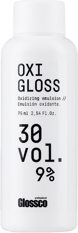 Окислювач для волосся - Glossco Color Oxigloss 30 Vol — фото N1