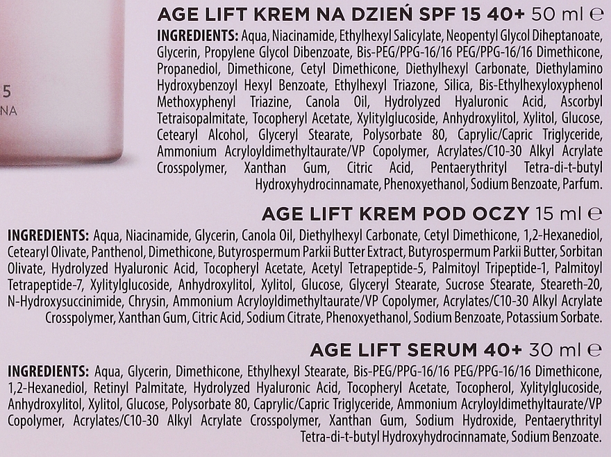 Набір - Iwostin Age Lift (f/cr/50ml + eye/cr/15ml + serum/30ml) — фото N3
