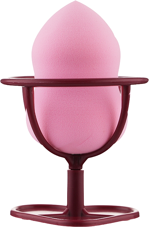 Спонж для макияжа на подставке-ножке, PF-57, розовый - Puffic Fashion