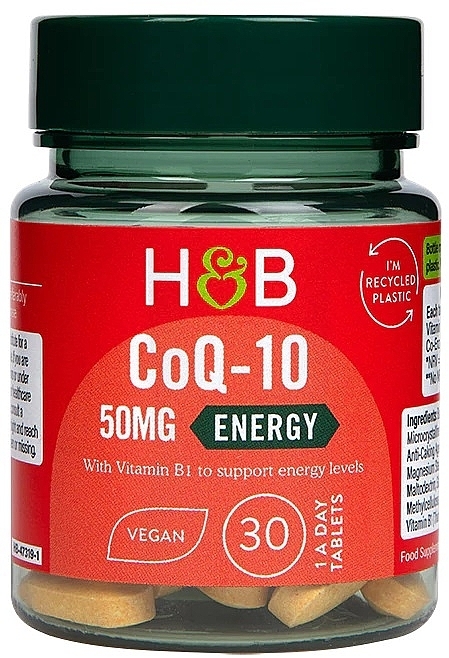 Пищевая добавка "Коэнзим Q10", 50 мг - Holland & Barrett Co-Q10 50mg — фото N1