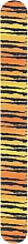 Парфумерія, косметика Пилка для нігтів вузька кольорова, тигр, 180/220, 03-013В - Zauber