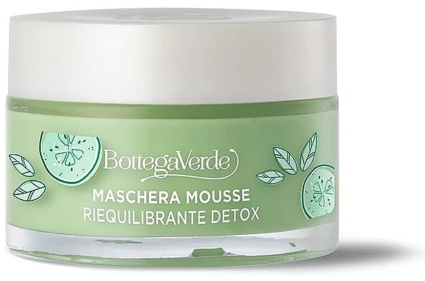 Маска-мус для обличчя - Bottega Verde Beauty Extracts Cucumber Juice & Matcha Tea Mousse Mask — фото N1