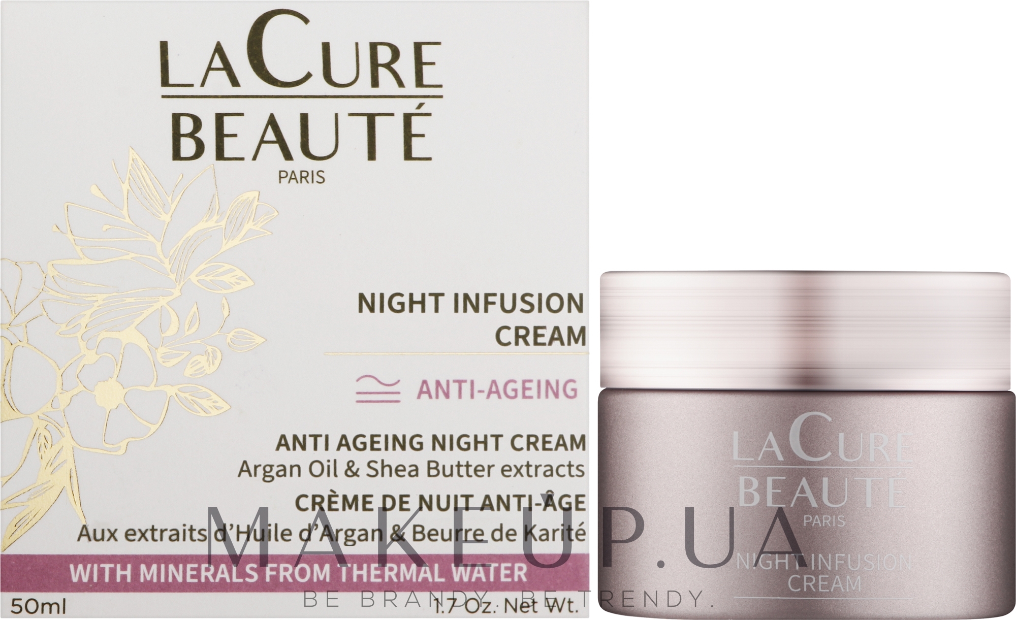 Антивіковий нічний крем для обличчя - LaCure Beaute Night Infusion Cream — фото 50ml