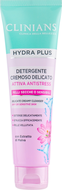 Засіб для очищення сухої та чутливої шкіри - Clinians Hydra Plus Attiva Antistress Delicate Creamy Cleanser