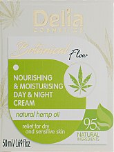 Парфумерія, косметика Крем для обличчя - Delia Botanical Flow Nourishing & Moisturizing Hemp Oil Day & Night Cream