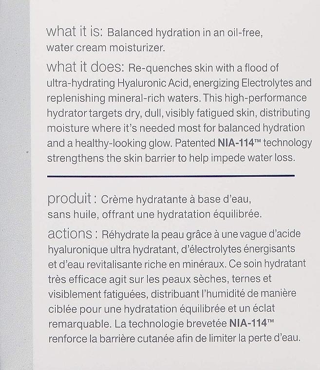 Зволожувальний аквакрем для обличчя - StriVectin Advanced Hydration Re-Quench Water Cream Hyaluronic + Electrolyte Moisturizer — фото N3