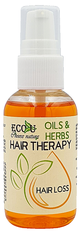 Средство против выпадения волос - Eco U Hair Therapy Oils & Herbs Hair Loss — фото N1