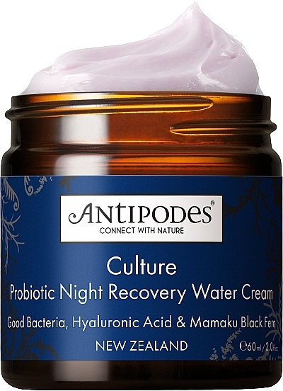Ночной увлажняющий крем для лица с пробиотиком - Antipodes Culture Probiotic Night Recovery Water Cream — фото N1