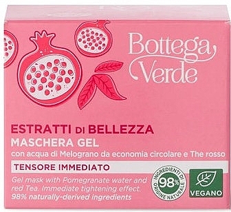 Гель-маска для лица с гранатовой водой - Bottega Verde Beauty Extracts Gel Mask With Pomergranate Water — фото N3