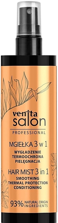 Спрей для волосся 3 в 1 "Розгладження, термозахист, догляд" - Venita Salon Professional — фото N1