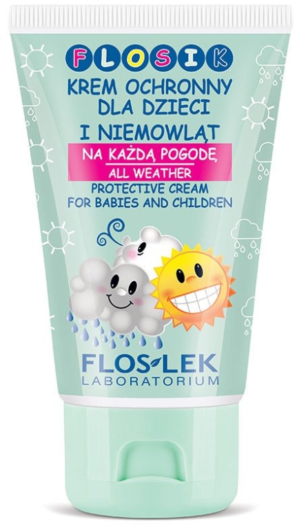 Защитный крем для младенцев и маленьких детей - Floslek Flosik All Weather Protective Cream — фото N1