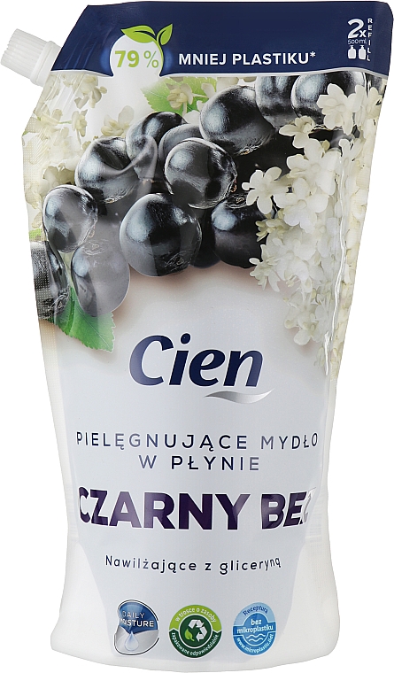 Жидкое крем-мыло "Черные ягоды" - Cien Liquid Cream Soap (дой-пак) — фото N1