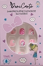 Парфумерія, косметика Накладні самоклейні нігті для дітей "Єдиноріг", 975 - Deni Carte Tipsy Kids