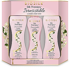 Духи, Парфюмерия, косметика Набор шелковая терапия с жасмином - Biosilk Silk Therapy Irresistible Trio Kit (silk/167ml + shm/207ml + cond/207ml)