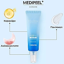 Ультраувлажняющая сыворотка для лица - Medi Peel Aqua Mooltox Water-Fit Sun Serum SPF 50+ — фото N7