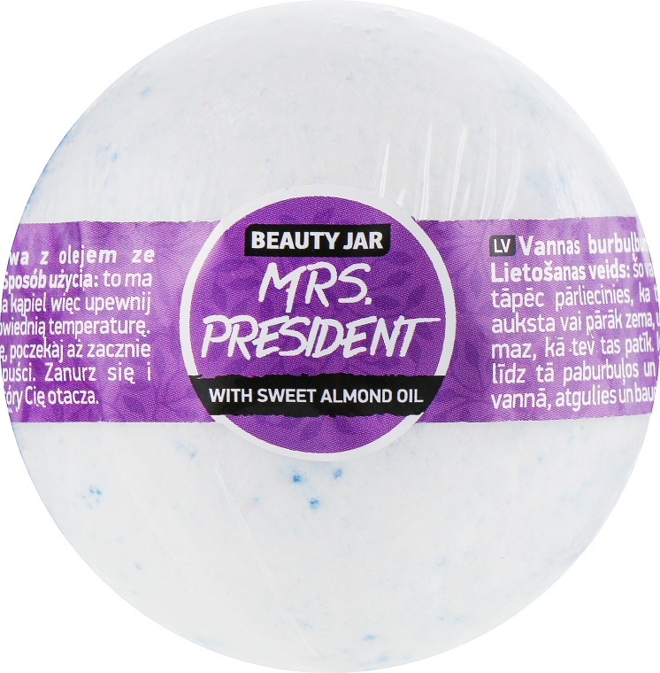 Бомбочка для ванны "Mrs. President" - Beauty Jar Relax Natural Bath Bomb