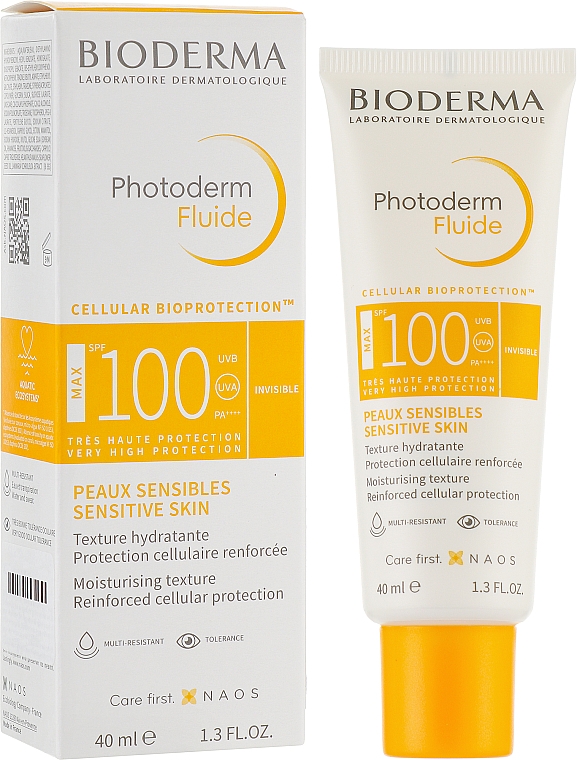 Сонцезахисний флюїд для обличчя - Bioderma Photoderm Fluide Max SPF100+ — фото N2
