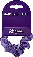 Резинка для волосся тканинна CM7000, фіолетова - Janeke Elastic Scrunchie — фото N1